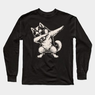 Dabbing Dog Long Sleeve T-Shirt